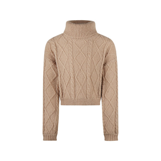 Pullover High Neck Taupe