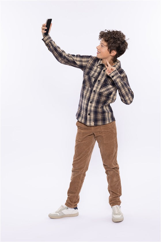Hemd Flanel Anthracite