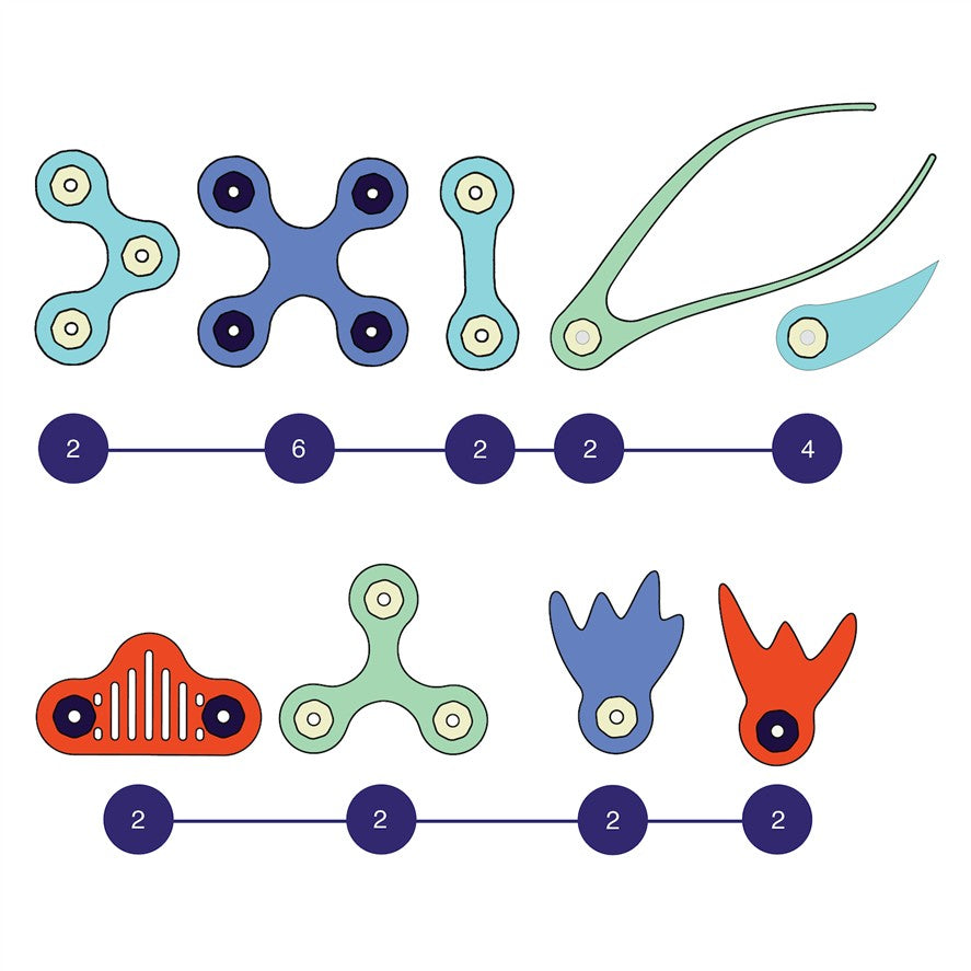 inhoud ocean creatures pack clixo
