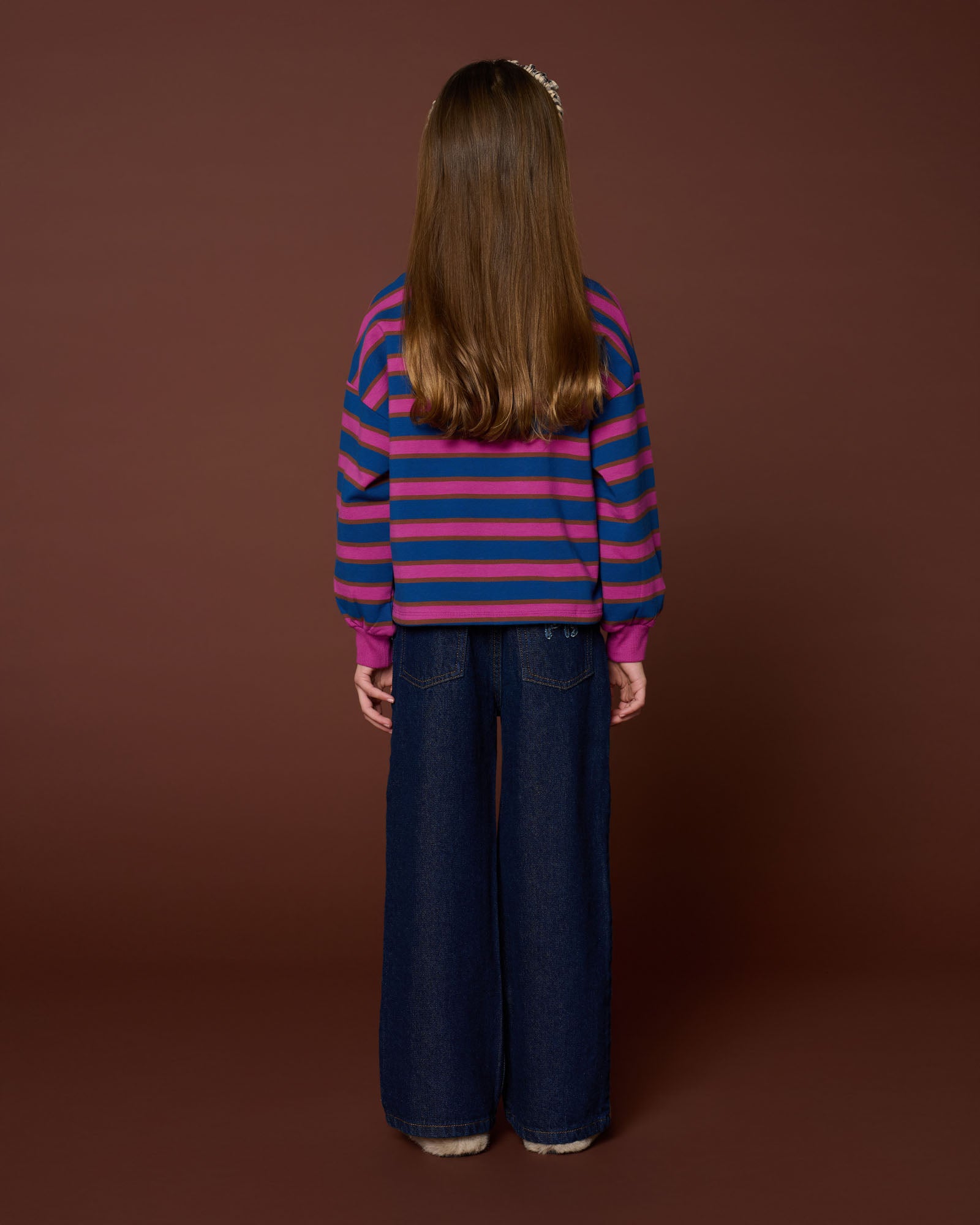 achteraanzicht polo sweater stripe