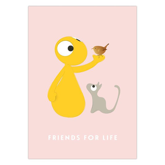 Postkaart Friends For Life