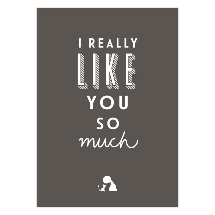 Postkaart Really Like You