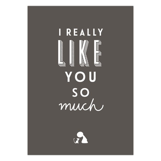 Postkaart Really Like You