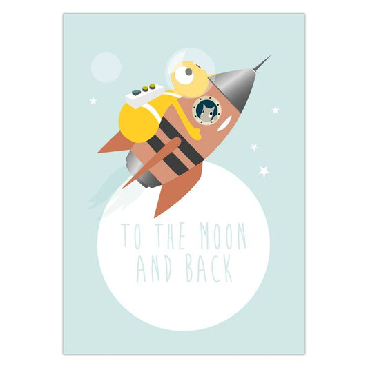 Postkaart To The Moon And Back