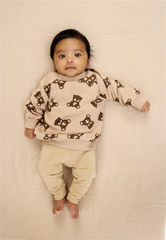 Waffle Sweater Primo Humus AOP