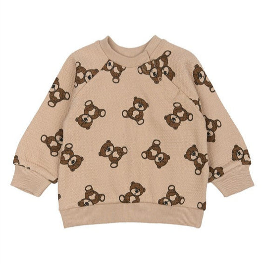 Waffle Sweater Primo Humus AOP