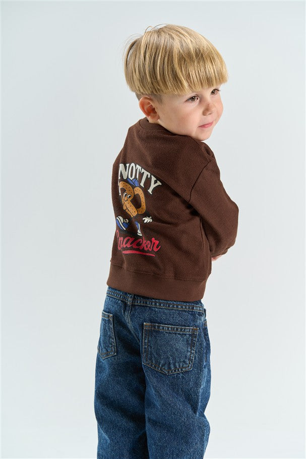 Sweatshirt met Knotty Snacker print