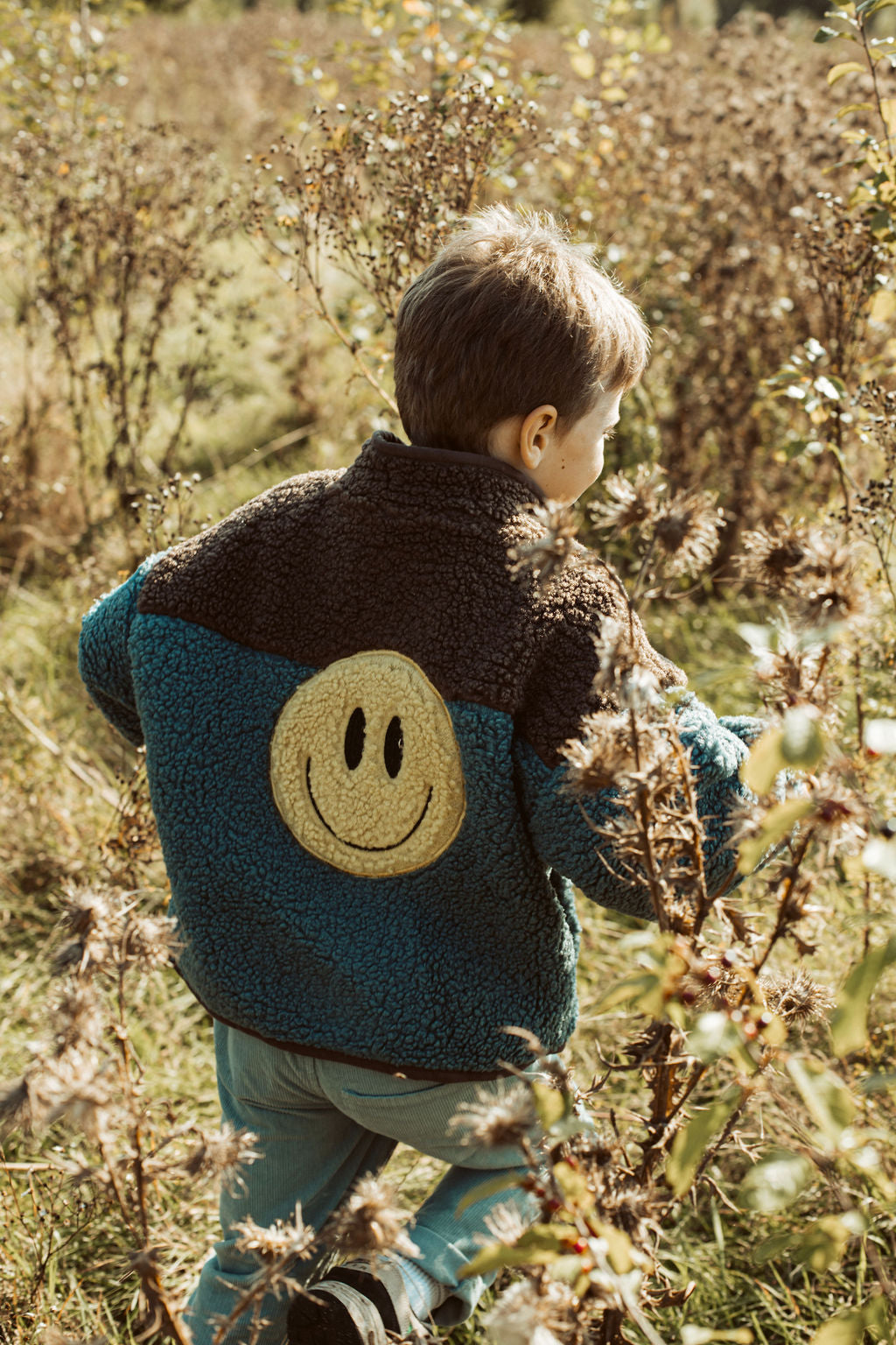 Zachte teddy winterjas voor kinderen.