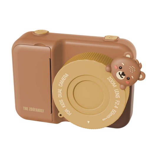 Zoo Print Camera Bear