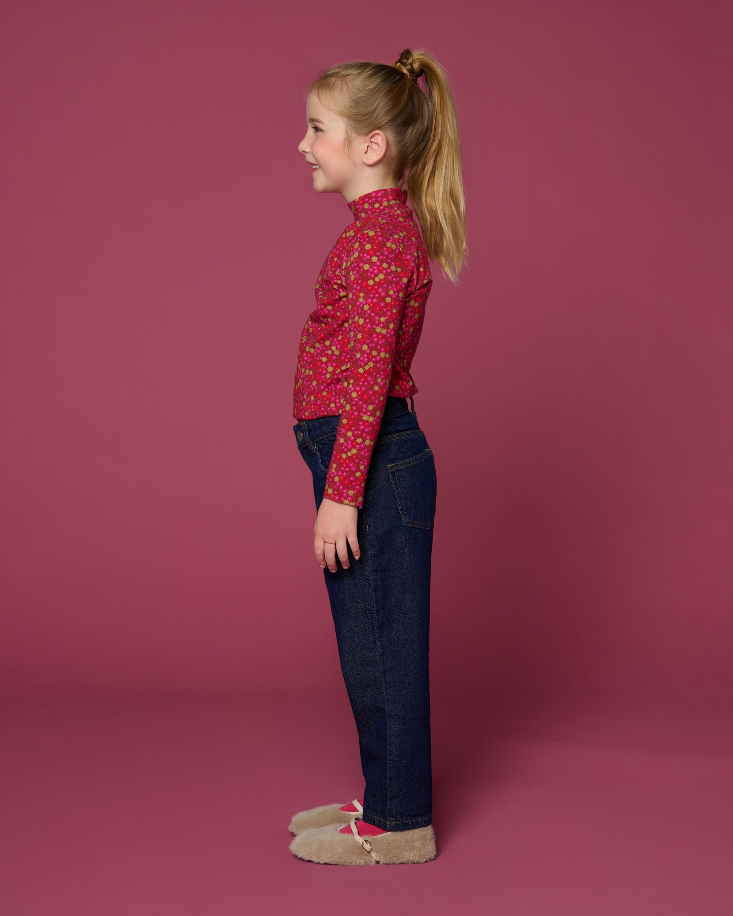 zijaanzicht shirt winter flower