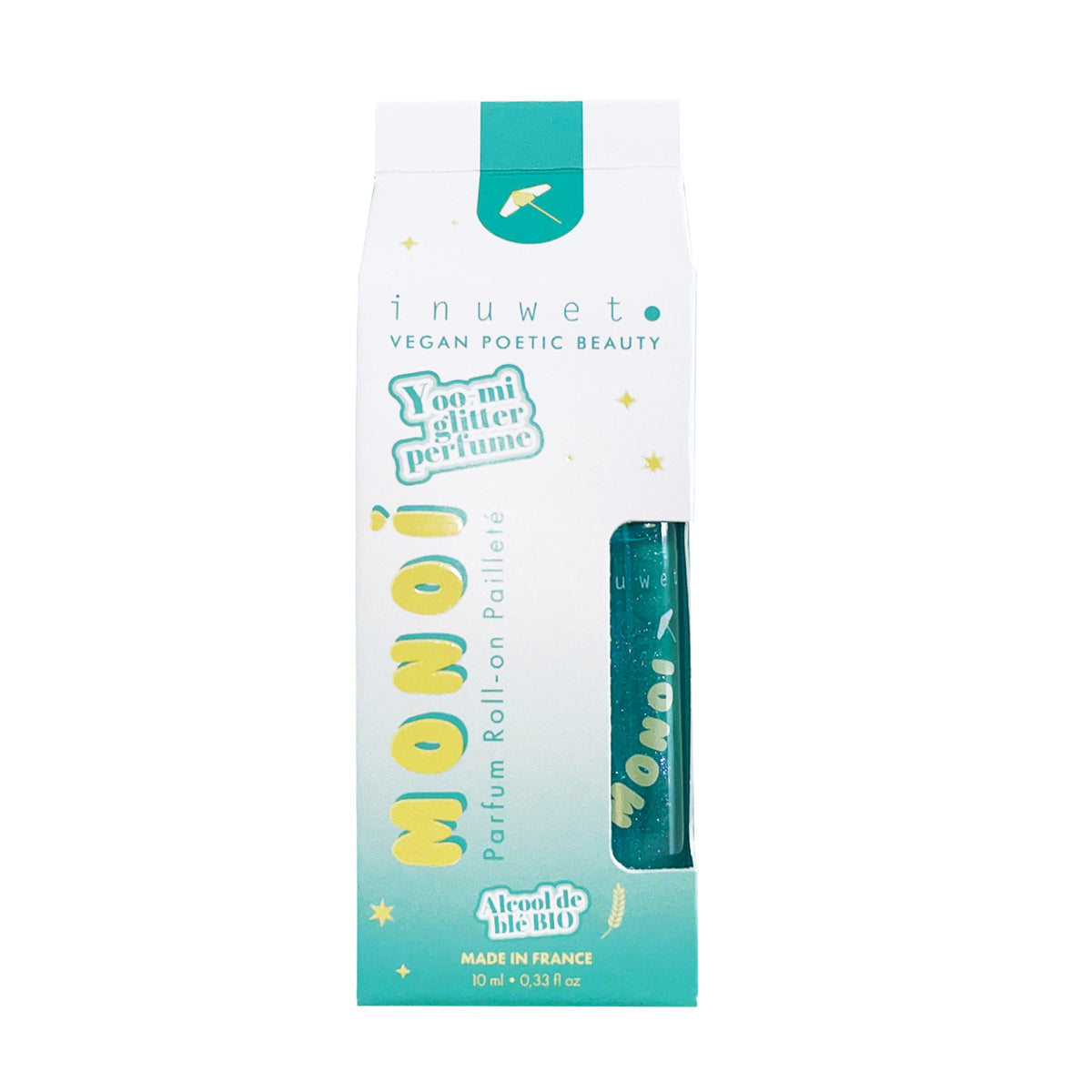 INUWET Glitter parfum met Monoï geur.