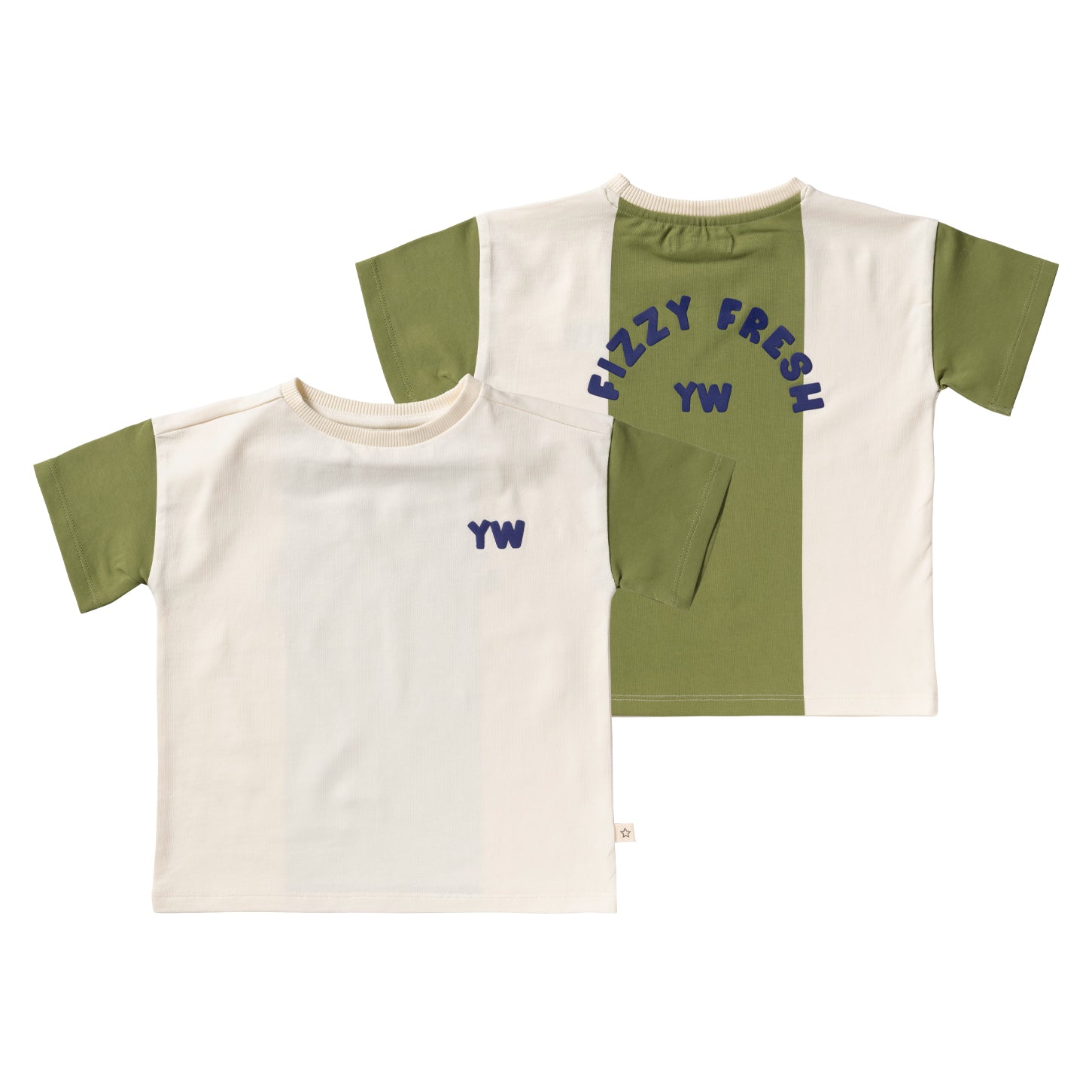 voor en achterzijde wide kinder tshirt fresh van your wishes