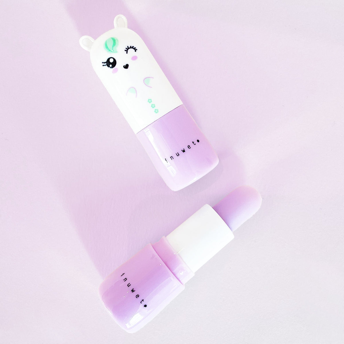 Kawaii paarden lippenbalsem met marshmallowgeur.
