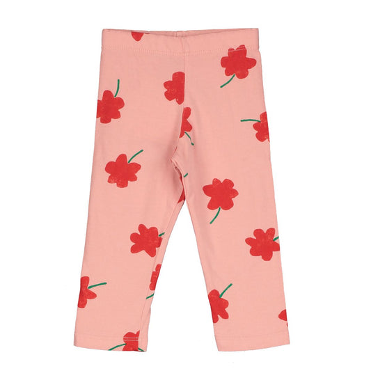 Baby Legging Poppies Pink