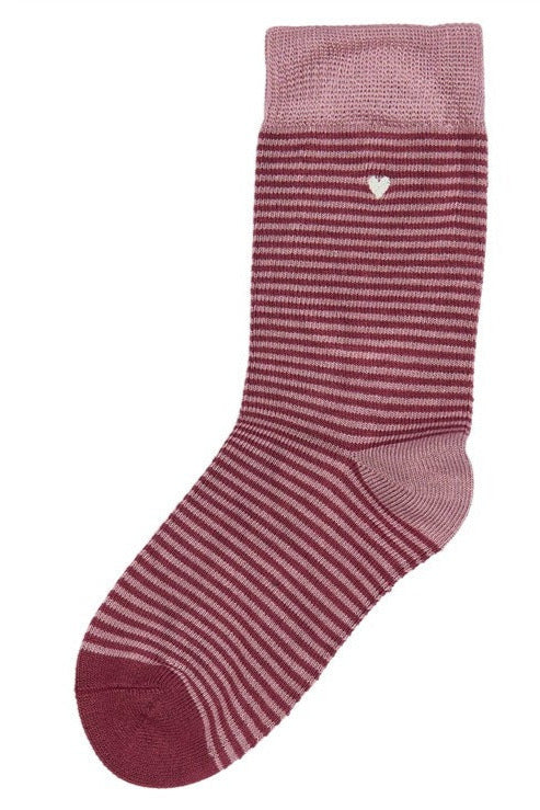 Bamboo Sokken Mini Stripe Pink
