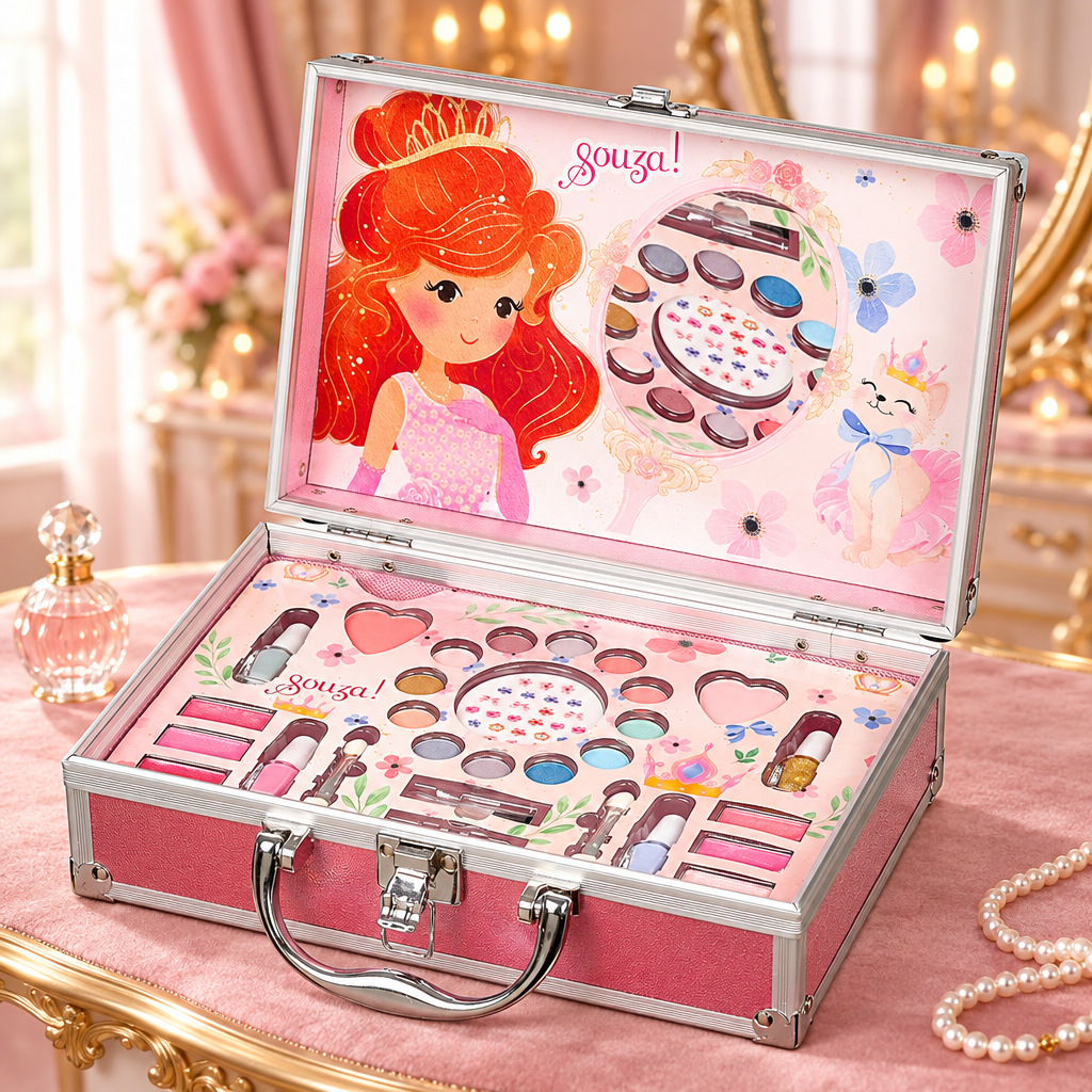 Beauty Case Princess op een prinsessenkaptafel