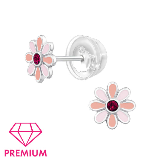 Oorstekers Premium Bloem Roze