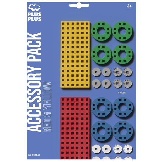 set met accessoires om auto's te bouwen met plusplus blokjes