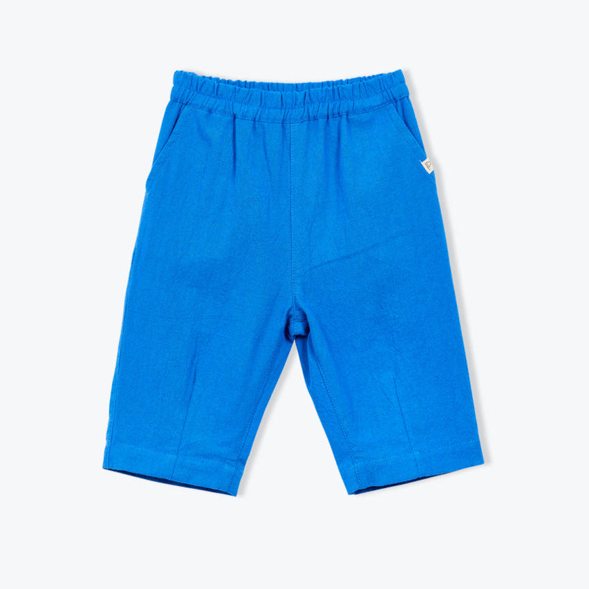 cobalt blauwe broek voor baby in zomerse stof van Arséne et les pipelettes