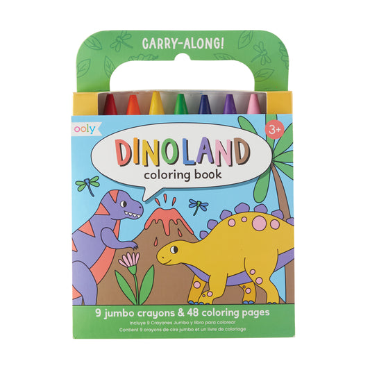 Kleurboek + Krijtjes Dino Land