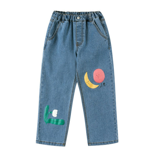 Broek Denim Colored Nature