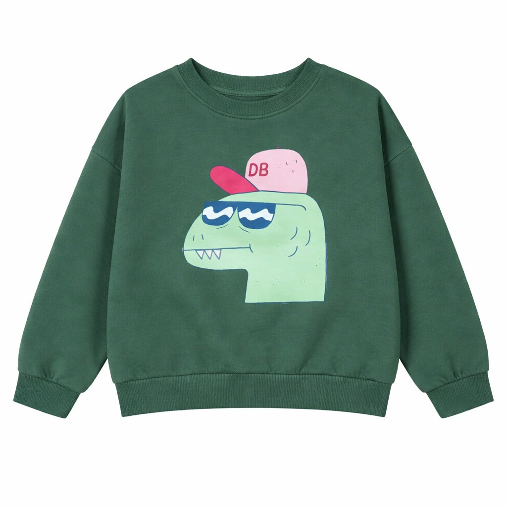 Daily Brat sweater voor jongens met dinosaurusthema.
