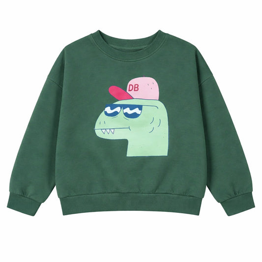 Daily Brat sweater voor jongens met dinosaurusthema.
