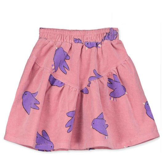 Rok Corduroy Flowing Birds Rose