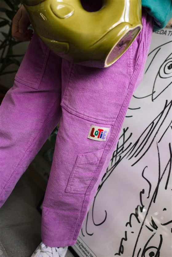 Broek Corduroy Fucsia