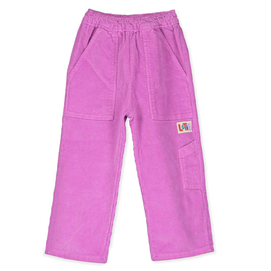 Broek Corduroy Fucsia