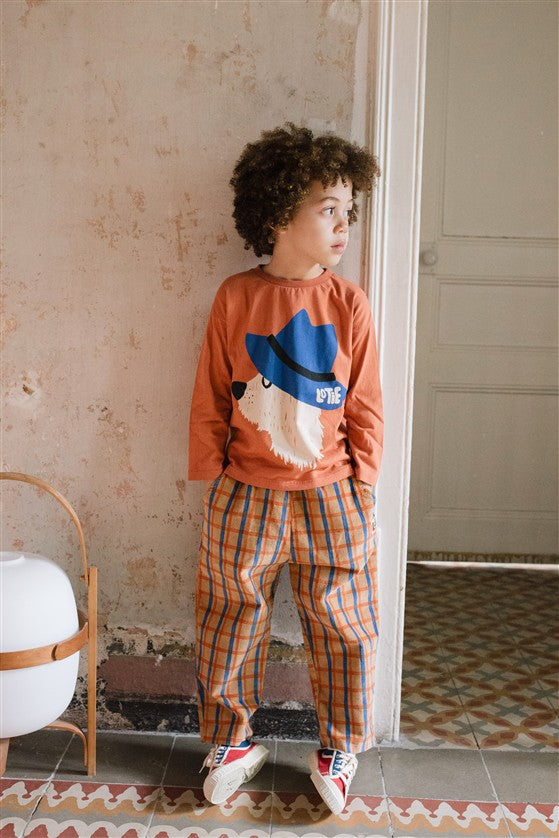 Broek Corduroy Checks Toasted