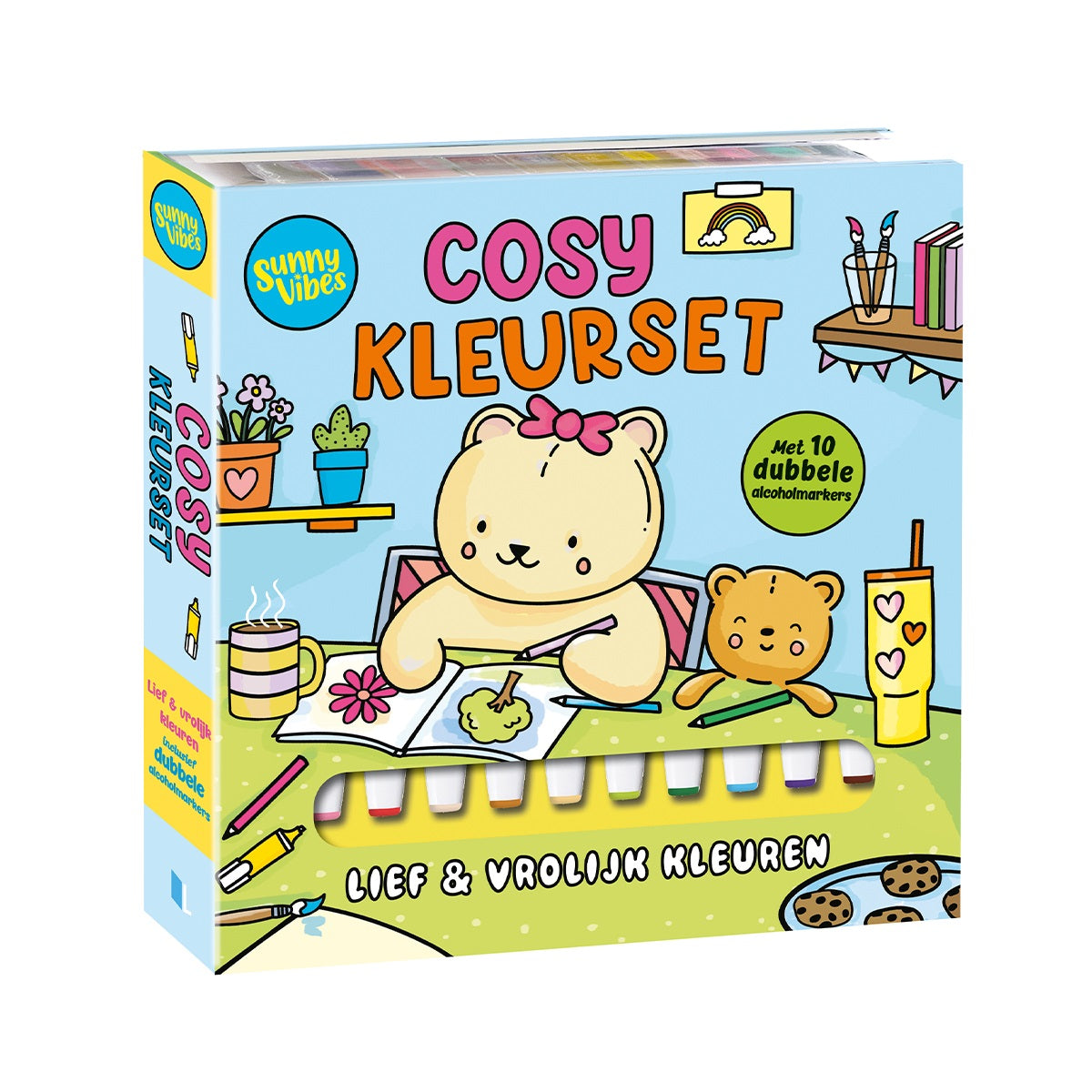 Kleurset met 10 dubbele alcoholmarkers