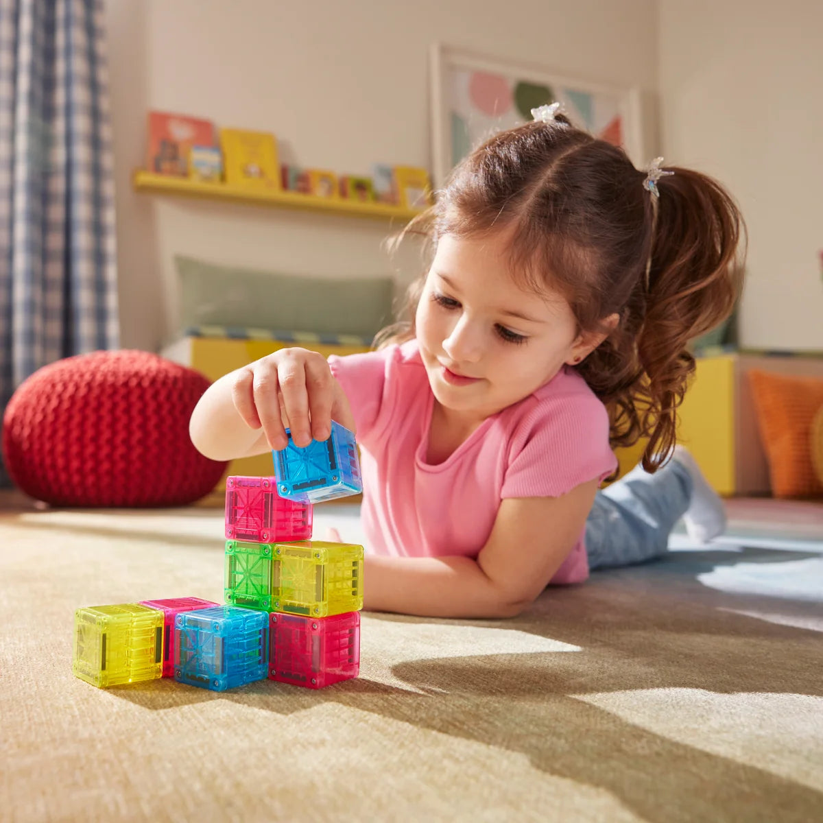 MAGNA-TILES microMAGS Cubes voor creatief bouwen.