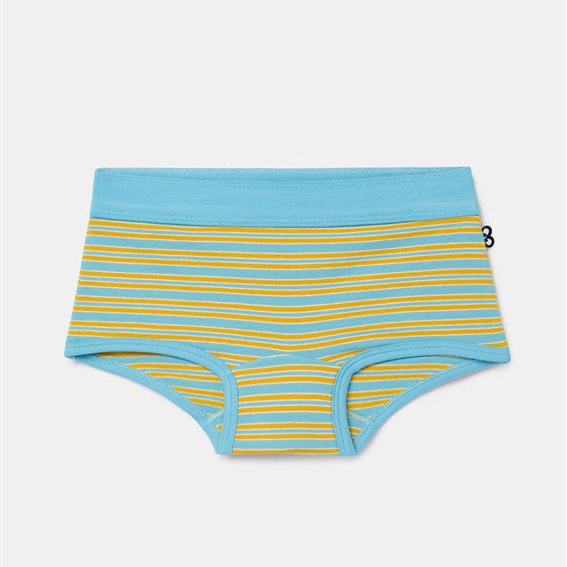 blauw geel gestreepte boxer voor meisjes van woody