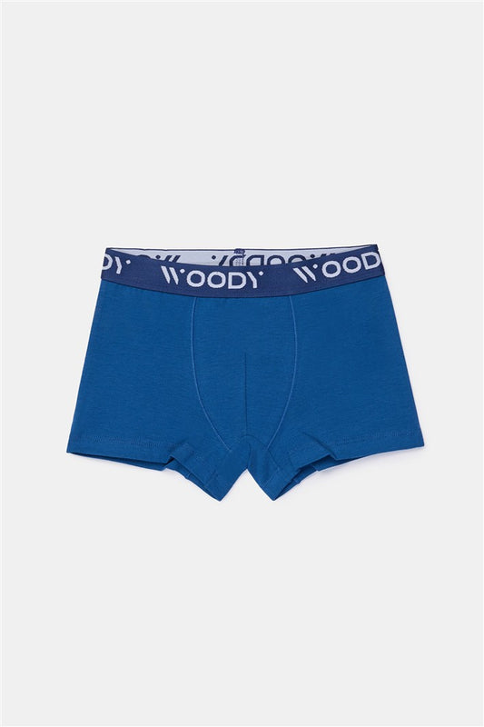 Duopack Jongens Boxer Donkerblauw+Kameleo