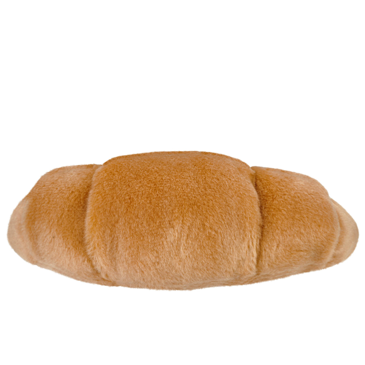 Zacht croissantknuffeltje met glimlach