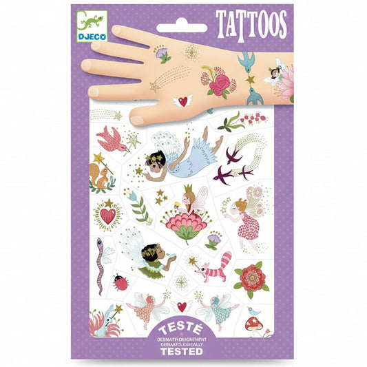 set tijdelijke tattoos in elfjes thema van djeco