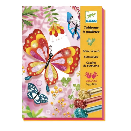 glitter art crea kit vlinders van djeco