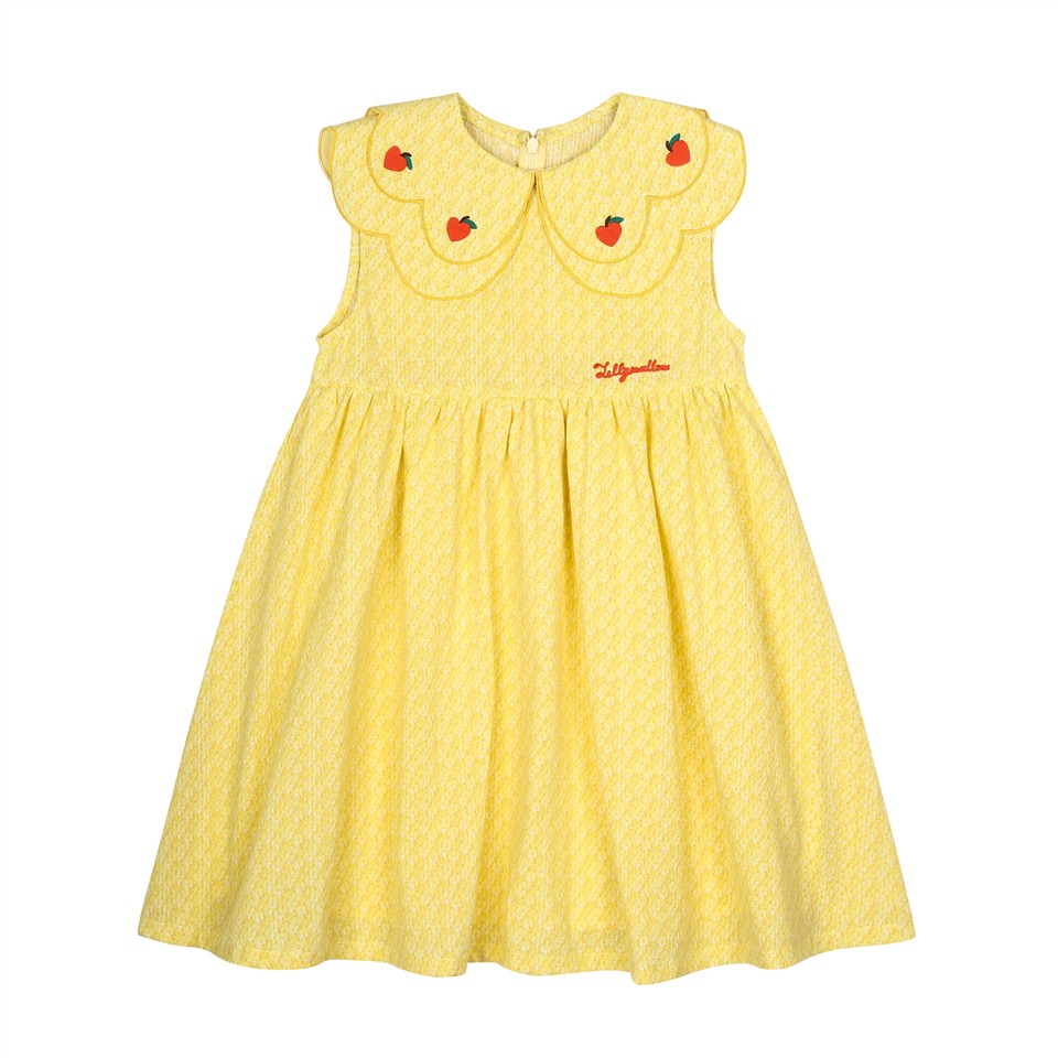 Heart Cherry Scallap Dress