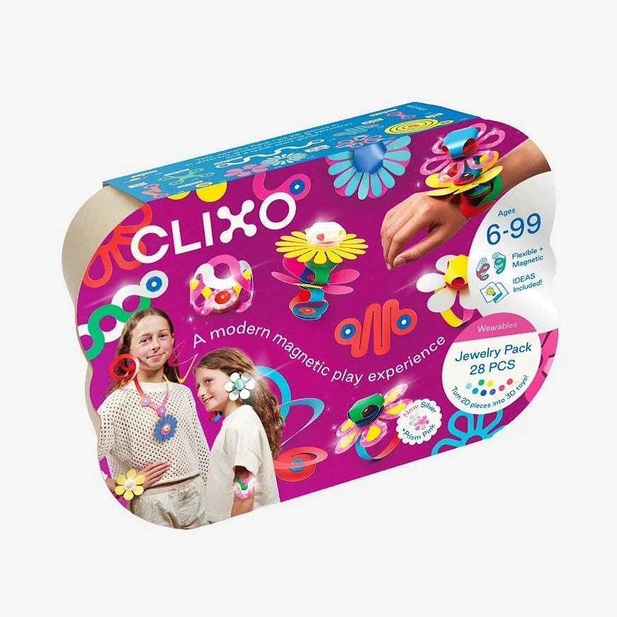 Set van 28 Clixo onderdelen voor creatieve sieraden.