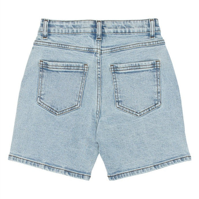 achterzijde denim short josh voor jongens