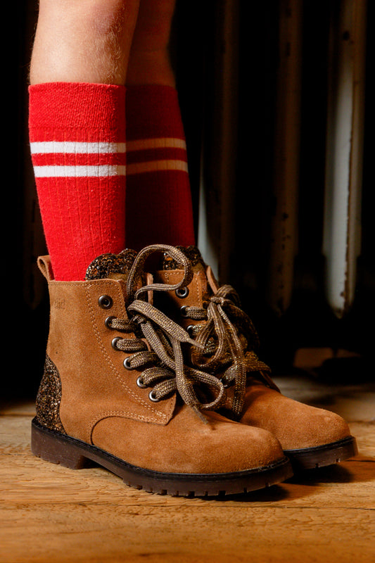 Kniekousen Rib Red