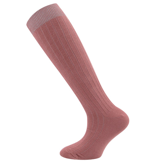 Kniekousen Rib Dusty Rose