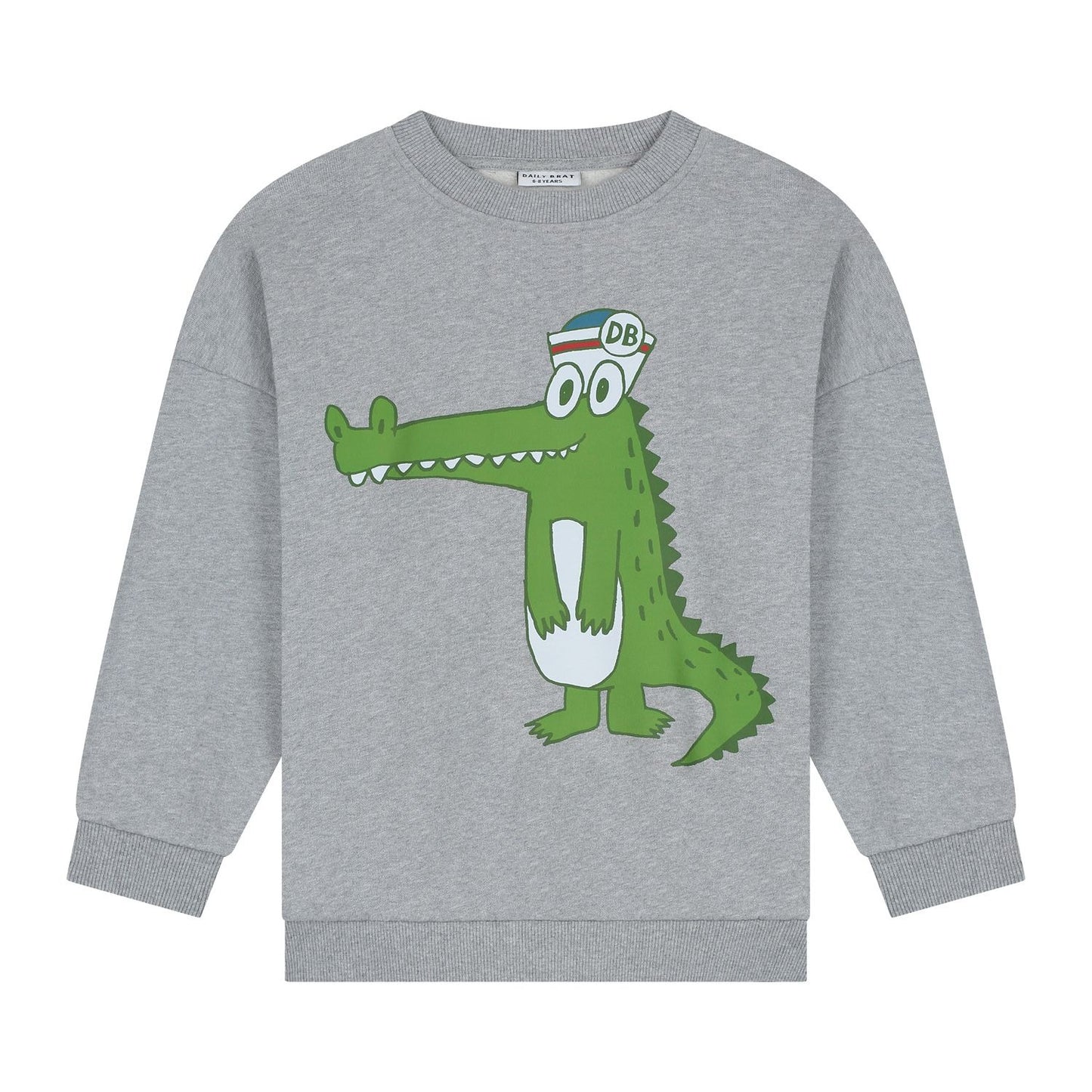 Daily Brat sweater met grappige krokodilprint.
