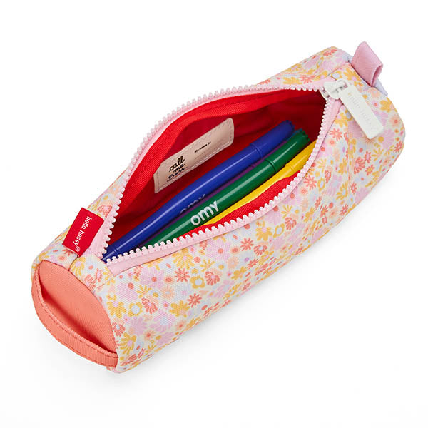 etui retro flowers open met inhoud