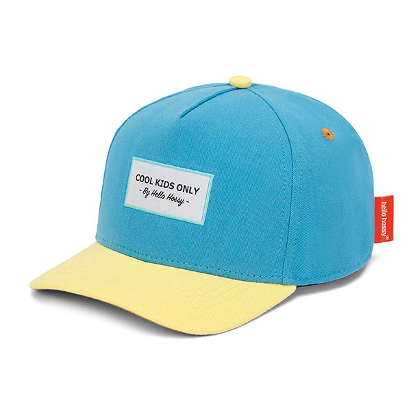 Blauwe kinderpet Mini Sunny Blue van Hello Hossy
