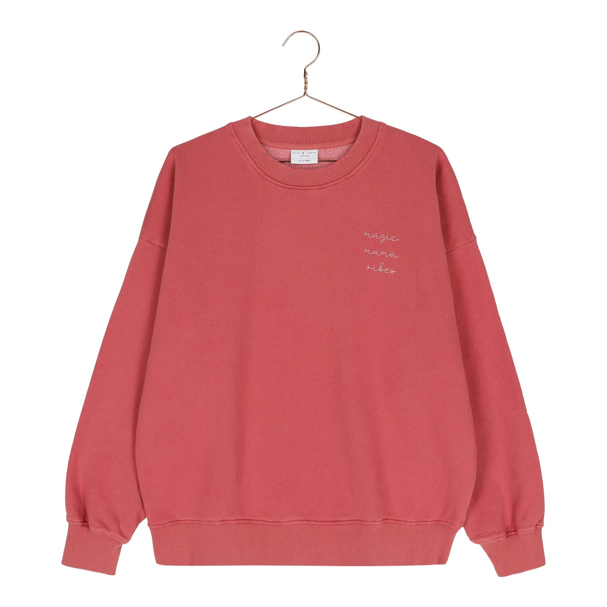 Elle & Rapha sweater Magic Mama Sweet Raspberry.