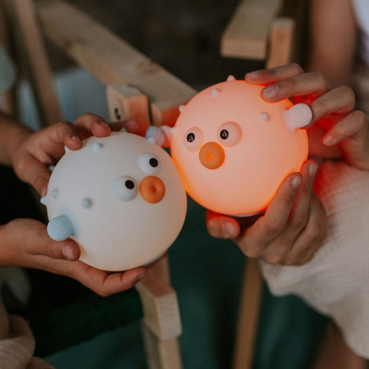 Blauwe vis LED-lamp voor de kinderkamer.