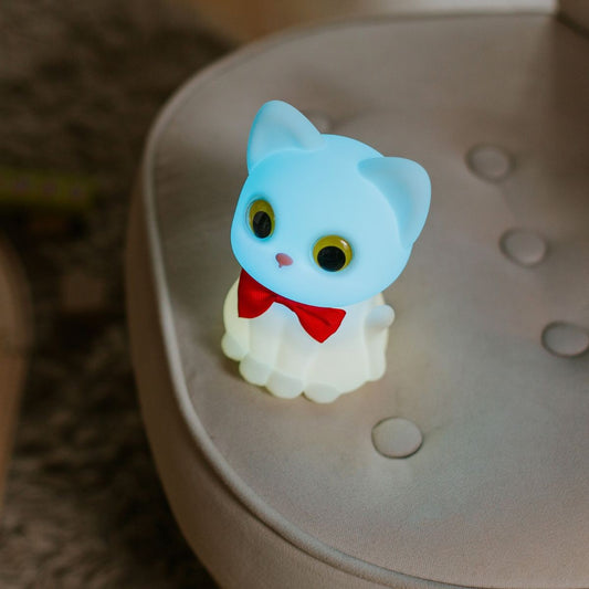 Schattig katten nachtlampje voor kinderen.