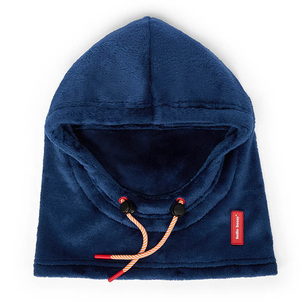Donkerblauwe fleece balaclava voor kinderen van Hello Hossy.